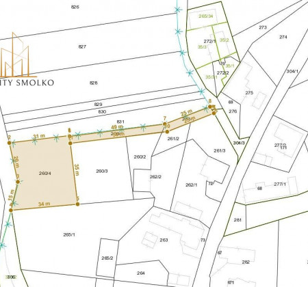 POZEMKY v obci LÚČKA, okr. Svidník 1050m2