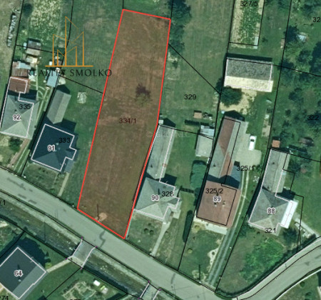 POZEMOK NA VÝSTAVBU RD, 1193 m², 6 min. od Raslavíc